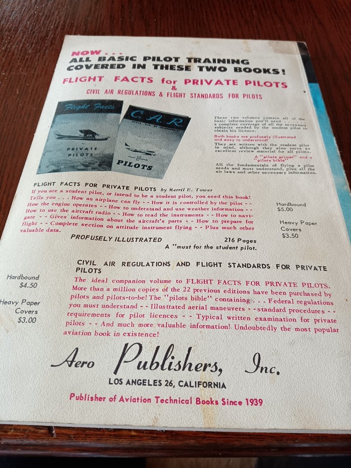 Vintage 1939 Civil Air Regulation Book eBay