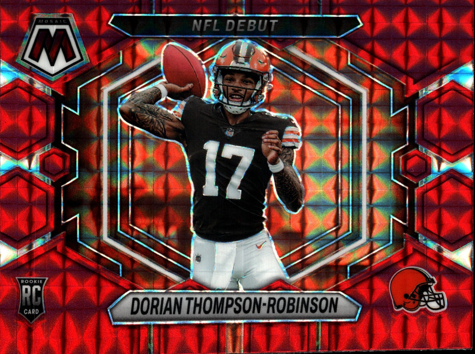 2023 Panini Mosaic Football NFL Debut Red Prizm #ND-6 Dorian Thompson-Robinson