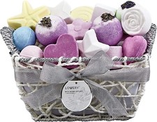 Valentines Day Bath Bombs Gift Set for Women, 17 Large assorted Bath Fizzies