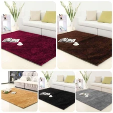 Fluffy Anti-Skid Area Rug Thick Carpet Super Soft Cozy Livingroom Floor Carpet