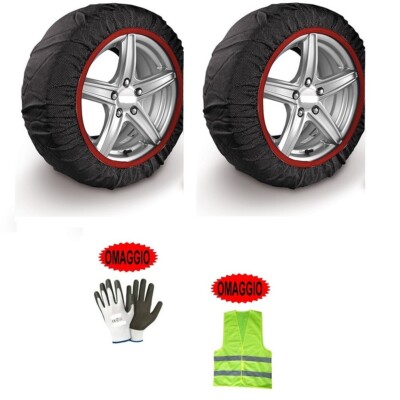 Calze Da Neve Speed Omologate EN 16662-1 Per Pneumatici 215/55 R17 - Alternative Alle Catene - Foto 4
