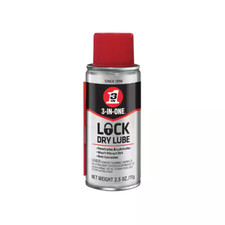 2.5 Oz. Lock Dry Lube, Lock Lube and Penetrant Shipping not Available in CA Fr