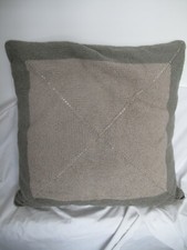 Cushion 45cm square, crocheted by hand in Isager Bomulin yarn