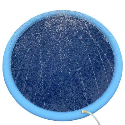 Dog Splash Pad Non-Slip Thickened Dog Swimming Pool Bathtub for Backyard Lawn QD