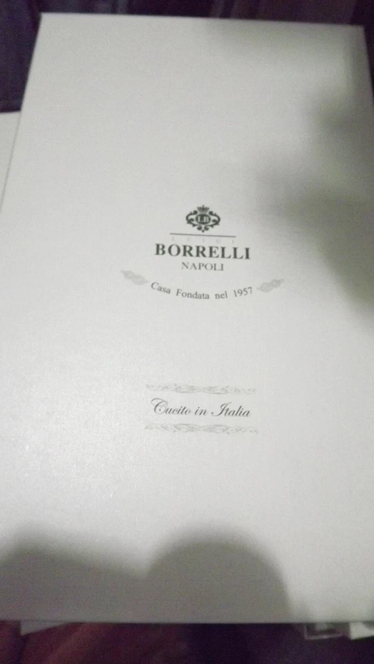 BORRELLI NAPOLI REALE SARTORIA 1°LINEA CAMICIA 44 COTONE FATTA A MANO   sh105400 - Immagine 4 di 4