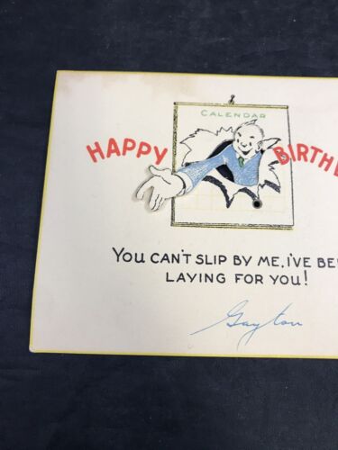 Tarjeta de Cumpleaños Postal 3D Pop-Up Vintage Novedad Humor Saludo - Imagen 2 de 7