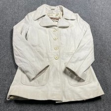 OshKosh B'gosh Women's Cream Blazer Jacket Long Sleeve Button Closure Size M