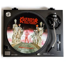 KREATOR Turntable Slipmat for Vinyl Records 12” DJ Slip Mat Thrash Metal vinyls