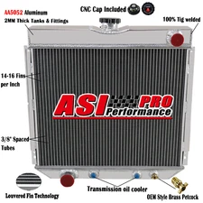 4 Row Radiator fit 1970-77 Ford Maverick 1969-70 Mustang 1970 Mercury Cougar AT