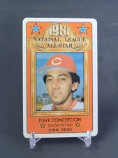 1981 Perma-Graphics Credit Card #13 Dave Concepcion