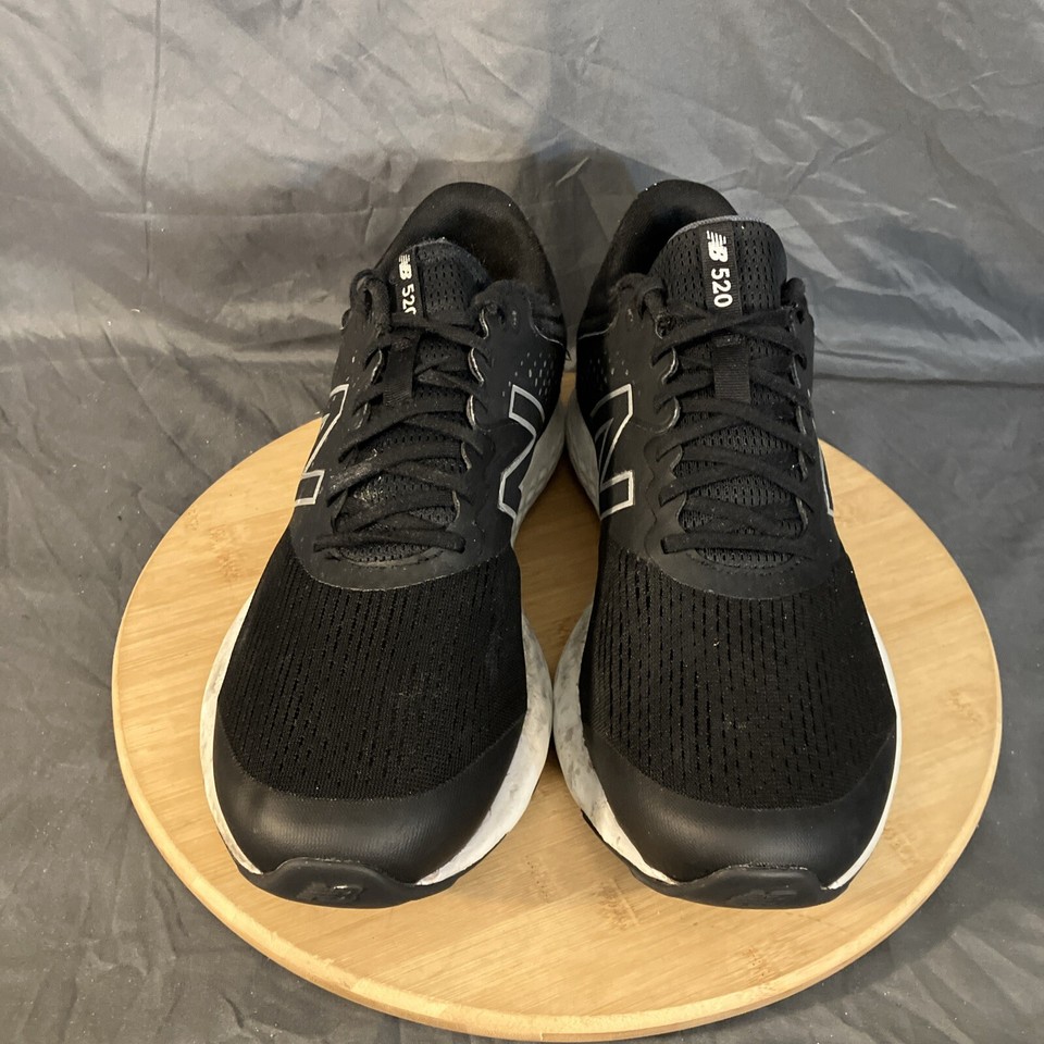 New Balance 520V7 Running Shoes Men's 13/47.5 (4E) Black/White Mesh