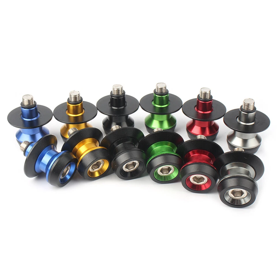 Carretes de brazo oscilante de 10 mm soporte tornillo deslizante para cortadores Honda Suzuki Kawasaki Foto 2 de 4