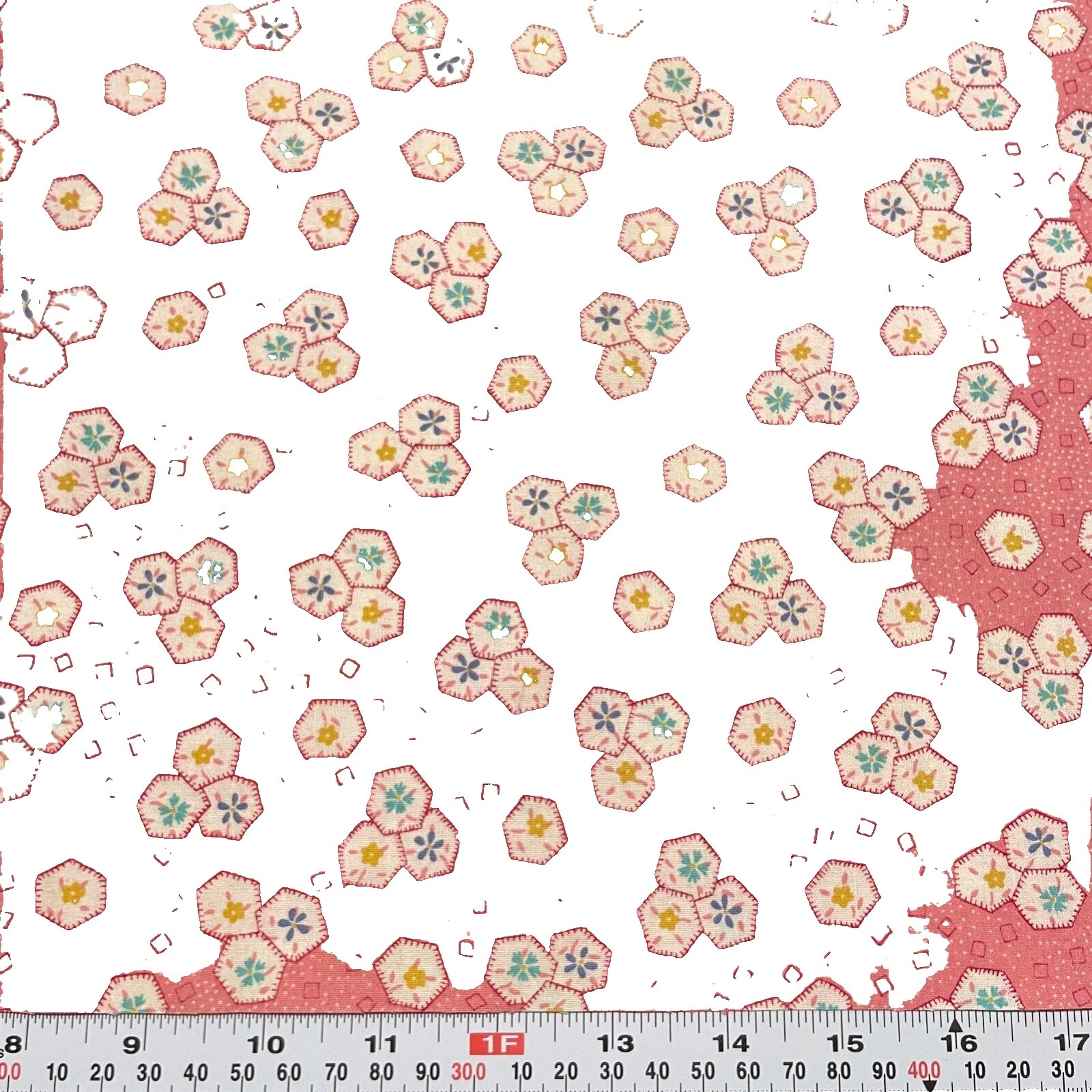 Cotton Antique/Vintage Craft Fabric Remnants