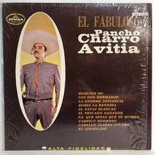 Pancho Charro Avitia El Fabuloso 12" Vinyl Record LP Album Mariachi Ranchera NM