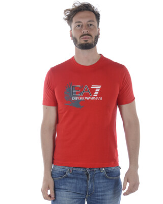 Emporio Red Ea7 T Shirt Emporio Armani EA7 T-Shirt Sweatshirt Man