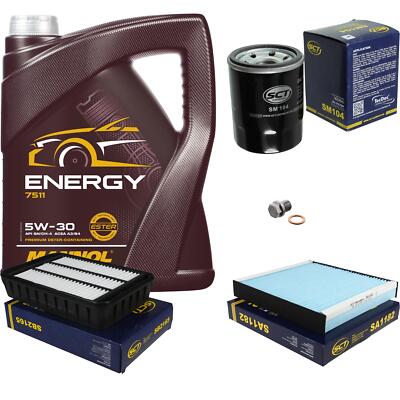 SCT Germany Inspektionspaket MANNOL Energy 5W-30 5L für Mitsubishi 1.6 MIVEC