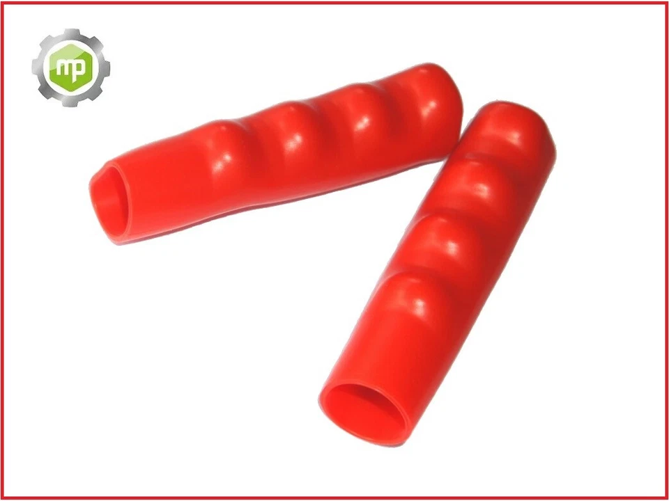 2x Muldengriff Schubkarrengriff Griff Schubkarre Sackkarre - 25mm ROT