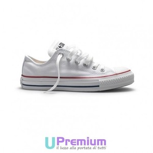 Converse All Star Classiche Chuck Taylor Bianche Basse M7652 ORIGINALI ®  ITALIA | eBay