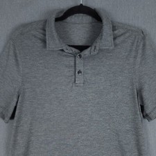 Lululemon Evolution Polo Mens XS Gray Short Sleeve Performance Stretch Shirt