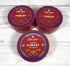 Old Spice Pomade Medium Hold No Shine Men's Hair Styling 2.22oz (3 Pack)
