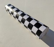 Gloss/Matt Racing Black White Chequered Flag Vinyl Car Wrap Vehicle Film Sticker