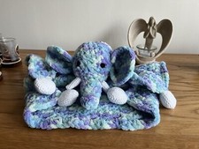 Handmade Elephant Baby Comforter Security Blanket Newborn Infant Snuggle