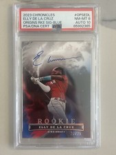 Elly De La Cruz 2023 Chronicles Origins SIG-Blue Auto /25 PSA 8/10 POP 1 