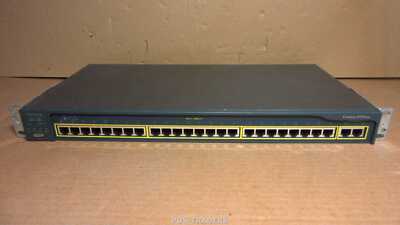 Cisco WS-C2950T-24 Catalyst 2950T 24-Port 10/100 Managed Switch INCL RACK EARS