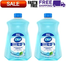 (2 Pack) Dial Antibacterial Liquid Hand Soap Refill, Spring Water, 52 Ounce