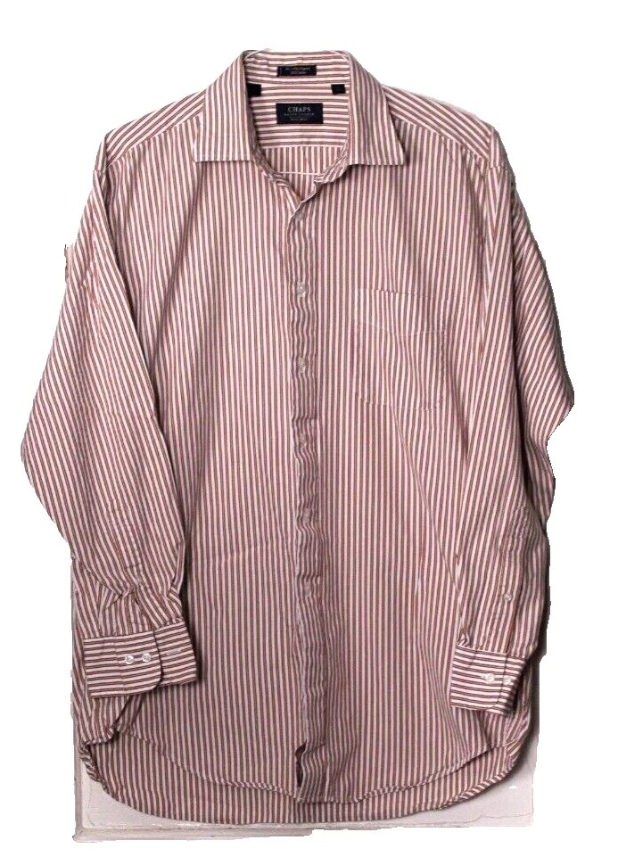Chaps Rayas 100% Algodón Camisas de vestir para hombres