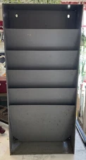Vintage Gray 4 Slot Document/Form Organizer, Mid Century Modern