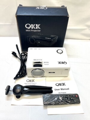QKK AK-80 Mini Projector Full HD LED 1080P *New Open Box* | eBay