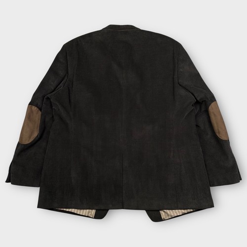 Chaps Blazer Mens 48R Black Corduroy Elbow Patch Jacket NWOT Classic Academia - Picture 3 of 15