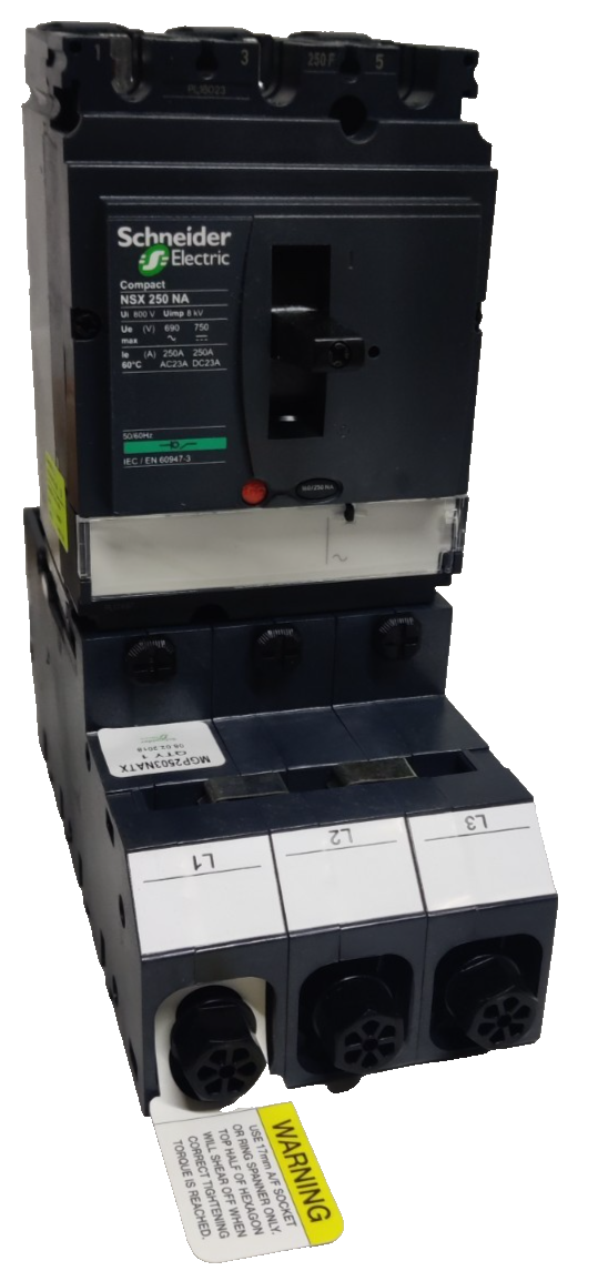Schneider  MGP2503NATX  PowerPact 4 250 Amp 250a MCCB Triple Pole 3P Compact NSX