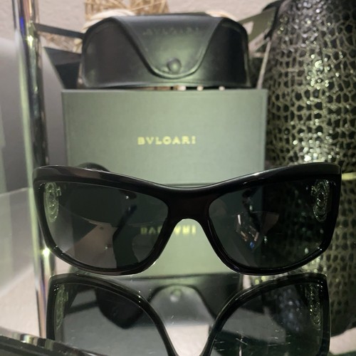 Bvlgari Sunglasses 8007-B Black Swarovski Crystal Limited Edition VERY RARE! - Picture 9 of 22