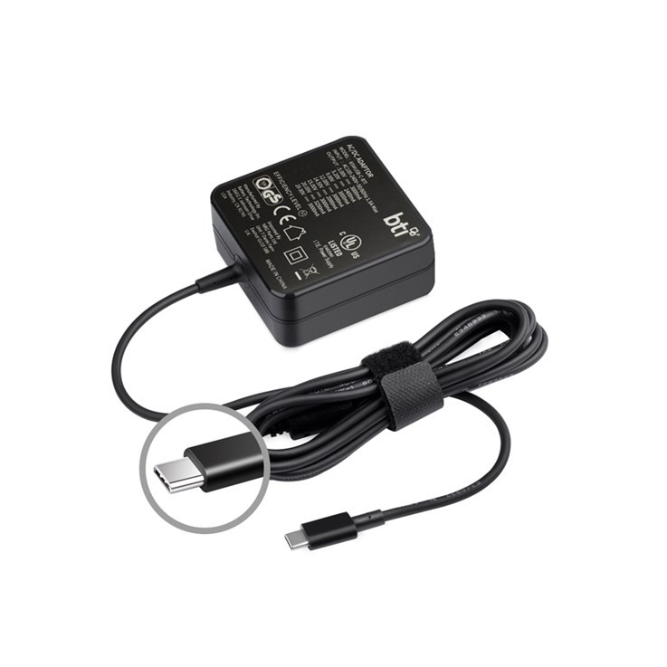 BTI 65WUSB-C power adapter/inverter Indoor 65 W Black ORIGDIST-65WUSB-C-BTI-EU