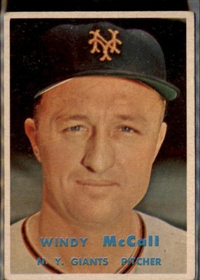 1957 Topps #291 Windy McCall - ( pk1 )