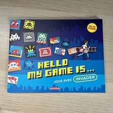 INVADER Hello My Game Is... Book - Space Invader Graffiti Pixel Sticker Art 2017