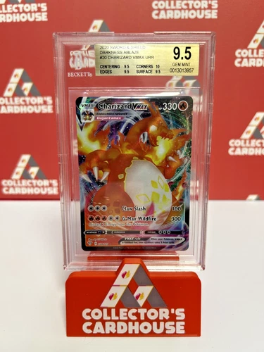 Charizard Vmax | 020/189 | Beckett 9.5 | Darkness Ablaze Holo | G20