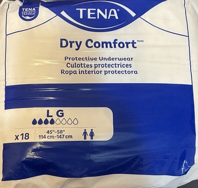 2 Packs Tena Pull On Adult Diapers Size Large 18 Pk Each (36) Men Women