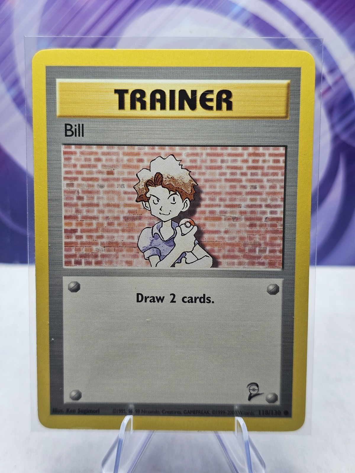POKEMON BILL 118/130 COMMON BASE SET 2 NM CARD
