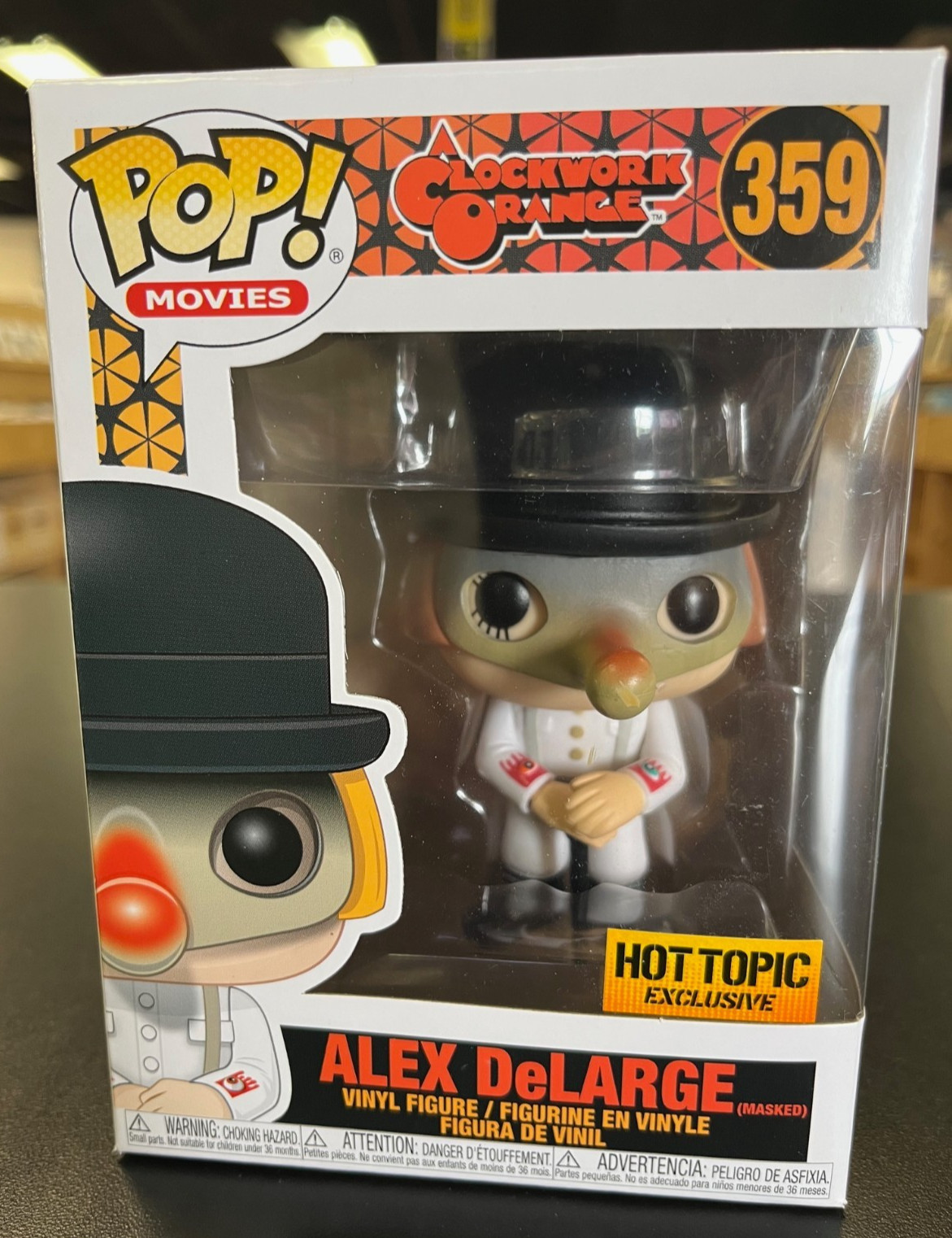 Funko Pop! Vinyl: Alex Delarge - (Masked) - Hot Topic (Exclusive) #359 Pre-Owned