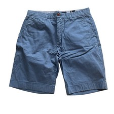 Tommy Hilfiger Men's Size 32 Classic Fit Chino Shorts Light Blue 100 Cotton