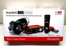 NEW FOCUSRITE SCARLETT 2i2 STUDIO 2nd GENERATION 2-in 2-out USB AUDIO INTERFACE 