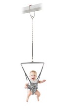 Jolly Jumper Iconic Grey Safari , Doorway Baby Jumper, Grey Safari Saddle