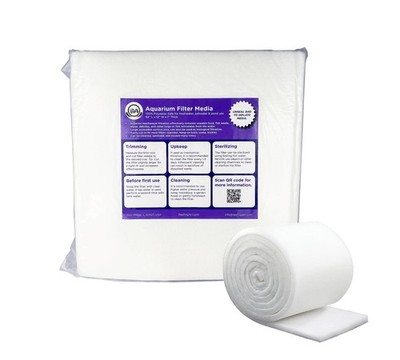 Reefing Art Aquarium Filter Pad Fine Media Roll 12'' X 84'' (7feet) Thick Aquar...