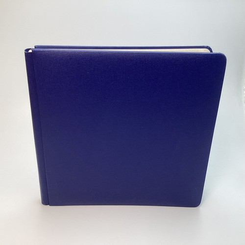 Creative Memories 12x12 Old Style Blue Scrapbook Photo Album w/ 15 Pages - READ
