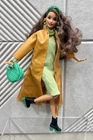 Custom Barbie Tall Made To Move Body Neysa Collector Face doll Vintage Coat