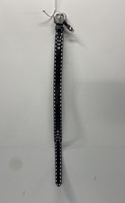 Ariat Black Floral Tooled Leather Western Belt White Whipstitch Sz 30 A1033001
