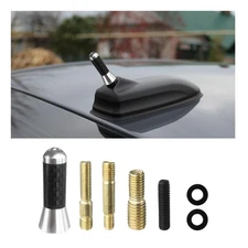 Sylvil Car Short Antenna, 1.37 Aluminum Radio Antennas Replacement, Carbon Fi...